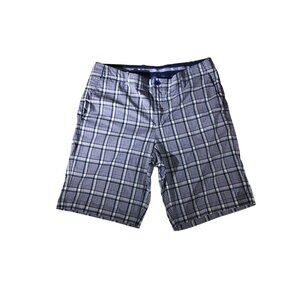 Tommy Bahama Men's Blue & White Summer Plaid Casual Shorts